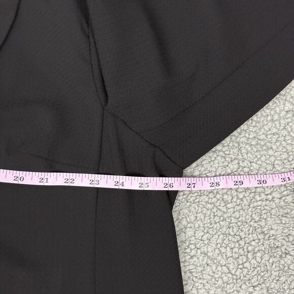 Bar III Women's Plus Size 3X Notched-Collar One-Button Blazer Jacket In Black - Picture 7 of 14